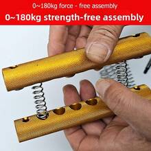 Adjustable Aluminum Alloy Hand Grip Strengthener, High Strength Spring Arm Strength Trainer, Finger Strength Exerciser For Home Arm Muscle Training