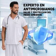 Uniformes Quirurgicos Filipina Hombre Pijama Quirurgica - Blanco - Ver 3