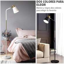 Lámpara de pie ajustable con luz de lectura,lamparas de pie led,lampara de pies para sala,dormitorio,estudio,asala de estudio, oficina,178cm de alto negro - individuales negro - Ver 3
