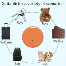 1PC Smart Tracker, Mini Tracker, Mini Key Finder, Location Tracker, Key Finder Anti Loss Alarm Sensor Device, Remote Finder, Used For Locating Mobile Phone Keys, Wallets, Luggage Items, Portable Anti Loss Tag Item Tracker, Suitable For Luggage/Pets - Black - View 7