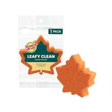 Scotch-Brite - Esponja Exfoliante Limpia de Hojas y esponjas de Cocina de Dos Caras para Limpiar eficazmente con Forma de Hoja con Fibras 100% recicladas, 1 Esponja para Fregar(default) - Multicolor - Ver 2