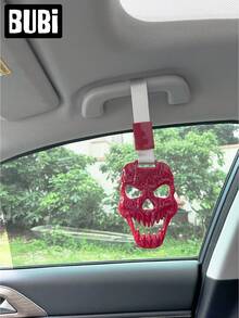Devil Skull Car Bumper Warning Grab Handles Ring Universal Front Rear Seat Handle Strap Accessories