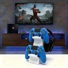 坚固的塑料游戏手柄支架、收纳架和整理器，兼容各种游戏手柄和耳机，是硬核玩家、电竞爱好者、休闲娱乐用户和手机游戏玩家的理想之选。 - 彩色 - 查看 6