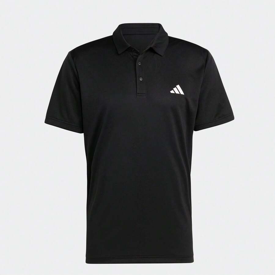 Nike Adidas Mens Train Essentials Polo Shirt - Black - View 1