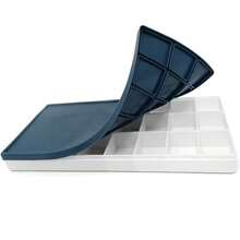 1pc 24-Slot Jewelry Tray Palette, Leak-Proof With Soft Rubber Cover, Portable Watercolor Painting Palette - Multicolor - View 8