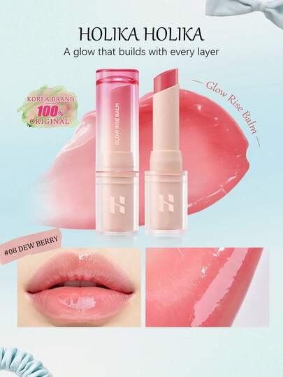 HOLIKA HOLIKA 4.5g/0.15oz Shiny Glossy Solid Lip Gloss, Creamy Lip Balm To Lip Gloss, High Shine Lip Color, Moisturizing Non-Drying, Glossy Jelly Makeup Effect, Cute Korean Makeup Style, K-Beauty