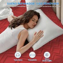 AMOROSA Mattress Protectors & Encasements - Burgundy - View 4