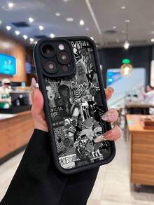 Diseño Punk Hell Grunge. Esta elegante funda es compatible con los modelos  16, 15, 14 Pro Max, 13, 12, 11, XR y XS Plus. Fabricada en silicona TPU, ofrece protección contra golpes y caídas, además de una sensación superior. Es un regalo ideal para familiares, amigos y seres queridos, y una opción perfecta para Navidad.fundas para  13,funda  13,funda  16,fundas ,funda  15,funda para ,fundas para  16,fundas  11,fundas  15,funda  17,protector para ,funda  14,fundas  12,fundas  14,funda  17 pro max,fundas  13,fundas> - Negro - Ver 3