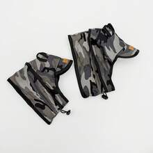 Adjustable Dog Sun Protection Neck Cover, Outdoor Walking Camouflage Sun Hat - Multicolor - View 6