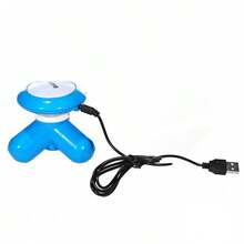 Instrumento de masaje de vibración Triangular multifuncional para el hogar, pequeño, eléctrico, para todo el cuerpo, cuello - Rosa - Ver 6