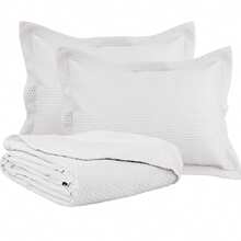 Double-Sided 3-Piece Printed Bedspread Set. - Poa Sien Branco - View 2