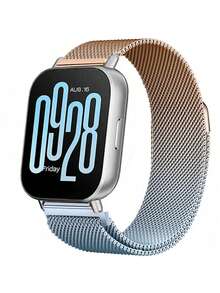 Correa de reloj estilo Milán, compatible con Xiaomi Redmi Watch 5 Active, banda de acero inoxidable de un solo bucle metálico, compatible con Redmi Watch 5 Lite, pulsera magnética - 22mm - Ver 17