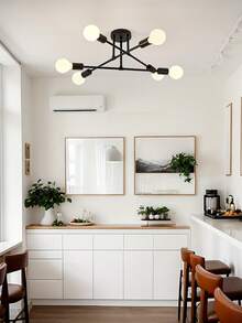 6-Light E27 Branch Pendant Light, Modern Luxury For Living Room, Bedroom, Dining Room, Bar, Kitchen, Dressing Room