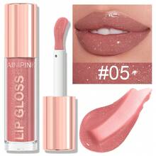AINIPINK Pearlescent Lip Gloss, Waterproof Lipstick, Shimmer Lip Tint, Sweat-Proof And Non-Stick To Cups, Pearl Luster, Large Brush Head,Easy To Color,  Moisturizing, Plumping, Transfer-Proof, Non-Sticky, Long-Lasting, Exquisite, Jelly, Nude, Christmas Gift, Daily, Suitable For Gifts, Festival Makeup, And Performance Makeup, Y2K Makeup Party Beach Travel Holiday Camping Outdoors Present Rose Fashion Girl New Year Cosmetic Cosplay Best Trip Festivals Color Fancy Campus School Charm Vibe Cny Chinese New Year, Valentine's Day Gifts, Vegan, Cruelty Free, Smooth And Easy To Apply, Crystal Clear And Radiant. Added With Unique Mint Ingredients, It Reduces The Sticky Feeling. - 彩色 - 查看 14
