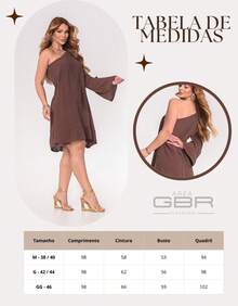 Women's Asymmetrical One-Shoulder Sleeveless Dress, Comfortable, Casual, Premium - 鏽棕色 - 查看 6