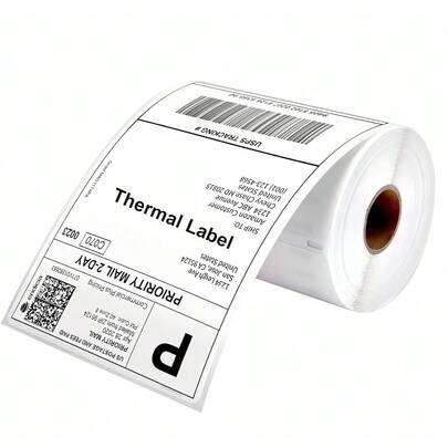 1 rolka (500 arkuszy, 101 x 101 mm, 4'' x 4'') etykiet termicznych, etykiet wysyłkowych, trwałych etykiet samoprzylepnych, białych etykiet perforowanych 101 x 101 mm, 500 arkuszy. Nadaje się do drukarek i biletów elektronicznych, 500 arkuszy. Białe, ekspresowe etykiety samoprzylepne.