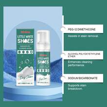 Sneaker Cleaning Foam, Gently Cleans White Shoes, Removes Yellowing And Edge Stains, No Water Needed,Shoe,Spring Summer Picks,Brides Maid Gifts,Room,Bedroom Deccor,Bedroom Deccor,Beach,Travel,For Men,For Women,Vacation - Green - View 8