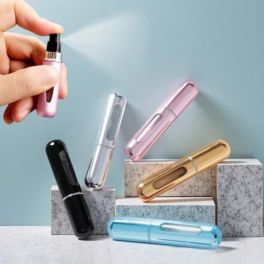 10PCS Portable Mini Perfume Spray Bottle Set – Refillable Travel Size Perfume Dispenser For On-The-Go Scentills – Perfect For Handbag, Pocket, Gym Bag, Travel, Or Shopping – Leakproof, Easy To Fill, Ideal For Parties And Everyday Use Back To School Perume Bottle - 彩色 - 查看 1