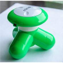 Multifunctional Triangular Vibrating Massage Instrument For Home Use, Small, Electric, For Full Body, Neck - Green - View 1