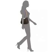 Guess Noelle II Top Zip Small Shoulder Bag |  | Women Shoulder Bags - 棕色標誌 - 查看 5