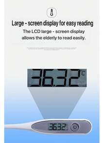 New Household Electronic Thermometer - Rigid Head Electronic Thermometer With Large Display, Fast Measurement - Multicolor - View 7