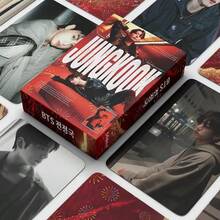 124pcs/92pcs/55pcs JIMIN V J-HOPE RM JIN Lomo Cards, Double-Sided High Definition Photo Cards, Merchandise Cards, Collectible Cards, Valentine's Day Gift, Small Gift, Popular Group Fansite Cards - Multicolor - View 2