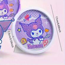 Sanrio 三丽鸥钻石画，手工DIY可爱粘贴画，带框手工礼品钻石画，可悬挂装饰，可用于送礼、卧室、桌面装饰。 - 紫色 - 查看 7