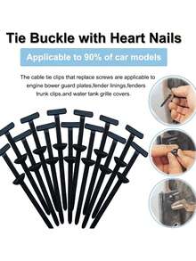 400/200条重型自锁式扎带，黑色塑料锁头 - 抗紫外线，高强度尼龙扣，多用途整理和固定 - 尼龙扎带 - 多功能塑料快拆扣，适用于 - 彩色 - 查看 5