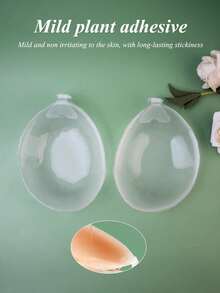 1pc Women's Silicone Sticky Bra, Invisible Strap Lift Up Design, Self-Adhesive Strapless Bra, Suitable For Wedding Dresses, Backless Dresses, Spaghetti Strap Dresses, Tight Dresses, Sheer Tops, Camisoles, Bridal Shower, Travel, Party, Cocktail, Formal Events - Transparent - View 5