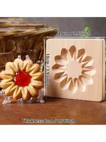 1个3D木质饼干模具，适用于DIY烘焙，浮雕饼干模具，适合制作姜饼、翻糖饼干，也可用于婚礼、生日、情人节、母亲节、新年等场合。 - 彩色 - 查看 10