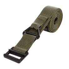 1pc IDOGEAR 1.5 Inch Rigid Heavy Duty Tactical Belt - Durable Nylon Gun Belt With Metal Buckle, Suitable For Concealed Carry