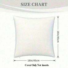 1 pieza Funda de almohada de 18x18 pulgadas con estampado de leopardo y guepardo, diseño de rayas geométricas rojas, funda de cojín de poliéster de un solo lado para decoración del hogar, lavable a máquina - estilo1 - Ver 7