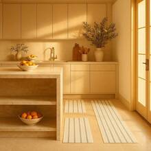 100% Cotton Kitchen Rug Kit With Mandacaru Runner 3 Pcs - 灰色 - 查看 7