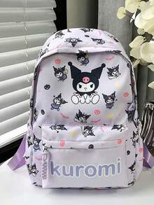 Sanrio Licensed Hello Kitty/Kuromi/Cinnamon Roll/Pompompurin/My Melody Backpack 2025 - Back To School Backpack & School Supplies, Waterproof Large Capacity Backpack, Multi-Pocket Design, Breathable Adjustable Shoulder Straps, Cute Anime Back To School Essential (Valentine's Day/Christmas/Graduation Gift), Suitable For Middle And High School Students School Bag Bookbag - Multicolor - View 14