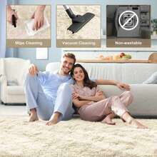 1pc Blue & White Area Rug, Living Room Carpet, Washable Rug, Home Decor