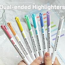 30 couleurs Stylos surligneurs à double pointe style zébré, marqueurs fluorescents, sans bavure, couleurs vibrantes, convient aux étudiants, planificateurs - Multicolore - Voir 7