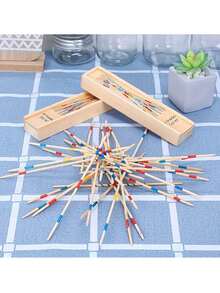 31pcs Creative Family Gathering Interactive Fun Wooden Stick Game Props, Stick Picking/Bamboo Stick Game Props, Designed To Cultivate Thinking Ability And Promote Interesting Parent-Child Interaction, Made Of Durable Materials, Suitable For Social Gatherings, Parties, Family Gatherings, Corporate Team Building Activities, Birthday And Holiday Parties, Christenings, Housewarming Events, Valentine's Day, Weddings And Everyday Home Use. - Multicolor - View 1