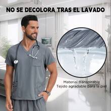 Uniformes Quirurgicos Filipina Hombre Pijama Quirurgica - Gris - Ver 3