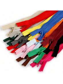 10pcs Mixed Color Invisible Zippers Clothing Accessories, Suitable For Dresses, Clothes, Pants, Pillows - Random - View 8
