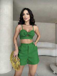 Women Two-Piece Outfits - màu xanh lá - Xem 1