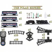 - Juego de Tren de Juguete con Control Remoto, Locomotora, vagones de Tren y Pista con Sonidos autnticos de Tren, Luces y Efectos de Humo de de Agua para nios Mayores - inicial - Ver 7