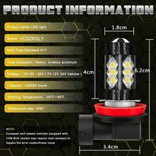 CHUSYYRAY H11 LED Bulbs 3000K Golden Yellow Super Bright Fog Light DRL Light High Power - 1 - View 7