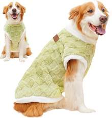 Suéter Para Perro, Chaqueta De Invierno Para Perro, Suéteres Peluche Cálidos Y Suavess Afelpado Para Mascota, Ropa Frío Mascotas, Ropa Abrigo Gato Pijamas, Chaleco De Invierno, Fácil De Poner Quitar - Verde - Ver 8
