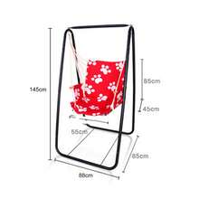 A-Shaped Strong Load Bearing Anti-Deformed Hammock Chair Stand Swing Seat Metal Support Rack (Without Hammock Chair) - Black - View 3