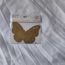 12片/24片镂空蝴蝶墙贴，3D蝴蝶贴纸，适用于婚礼装饰、客厅家居装饰、毕业典礼装饰、宿舍装饰、卧室装饰