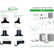 Grow Tent 24 Inchx24 Inchx48 Inch 600D Mylar Hydroponic Indoor Grow Tents With Observation Window, Removable Floor Tray And Bag Indoor Plant Growing 2x2 - 18"x30"x36" - 查看 8