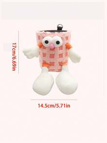 1个创意可爱怪兽汽车纸巾盒，汽车悬挂式纸巾袋，汽车纸巾架，收纳盒，汽车垃圾桶 - 彩色 - 查看 3