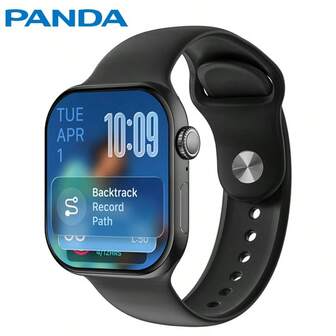 PANDA Watch 11 MINI Smart Watch 1.85 Inch Colorful AMOLED Screen, Built-In 230mAh Battery Multiple Watch Faces, IP68 Waterproof Supports Multiple Languages, Compatible With Android/IOS, Make/Receive Calls,With Call Functionality, Message Notification, Sleep Tracking, Pedometer, Sport Modes, Considerate Gift For Men, Women, Friends, Birthdays