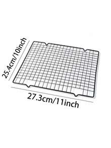 2pcs Baking Cooling Racks, 11x10 Inch Baking Racks, Thickened Metal Wire Cookie Racks, Suitable For Cooking, Baking, Grilling, Drying, Oven, Fits Half Sheet Pan, Black Christmas Party