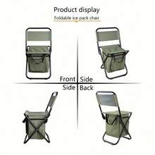 Portable Folding Camping Chair, Fishing Chair, Portable Backrest Stool, Compact Folding Chair, Outdoor Backrest Stool With Folding Backpack, Which Can Bear Load And Is Suitable For Camping/Fishing/Hiking And Other Environments.
